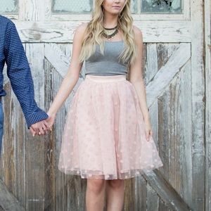 Morning Lavender Pale Pink Tulle Skirt